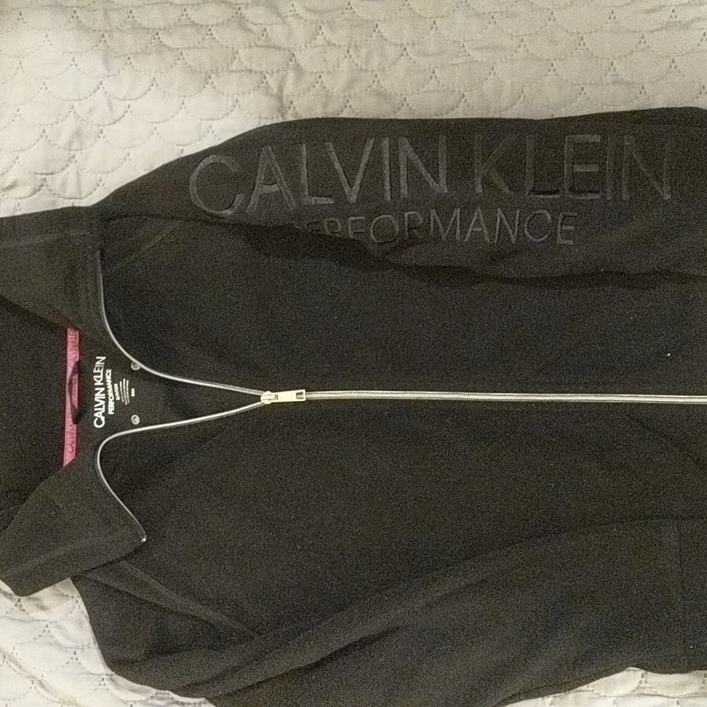 Calvin Klein Fleece Black Jacket Women’s Size S